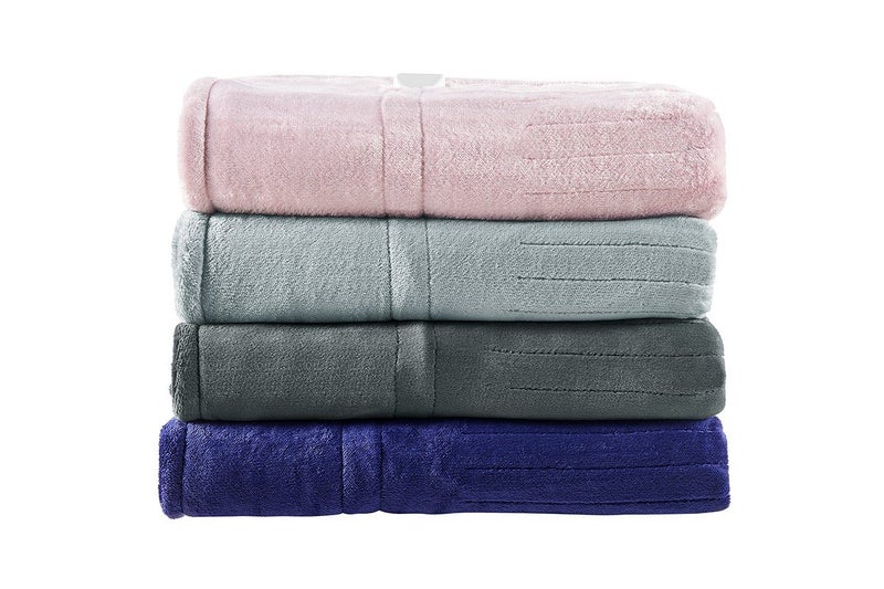 Ovela Washable Electric Heated Throw Blanket (Charcoal, 200 x 180cm), Carousel 4