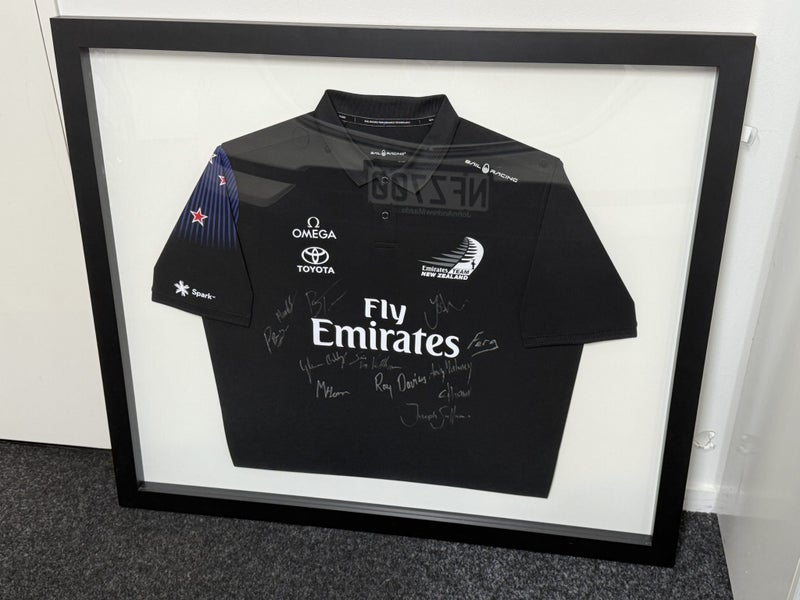 Framed Team NZ signed shirt Carousel 1