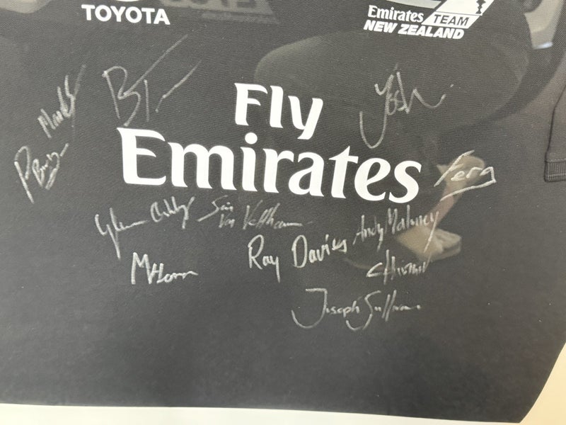 Framed Team NZ signed shirt Carousel 2