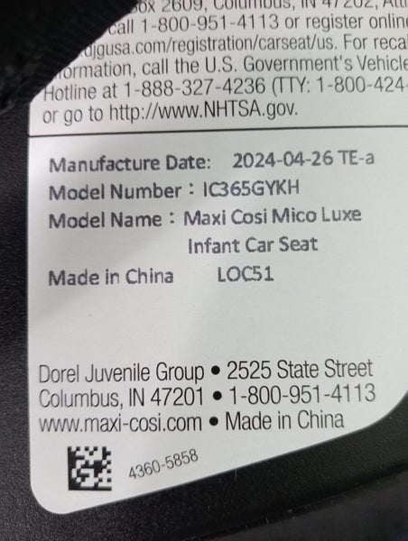 Maxi Cosi Mico Luxe Infant Car Seat Carousel 2