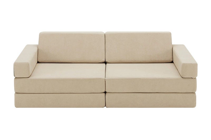 Ovela 14 Piece Modular Double Kids Play Sofa (Beach Beige), OVMDPSOFBBA Carousel 2