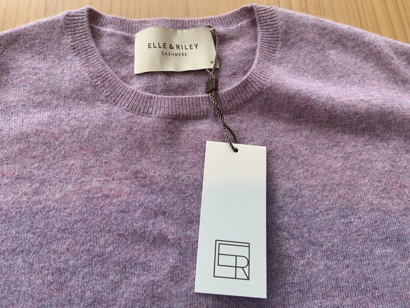 Cashmere short sleeve tee- lilac melange Carousel 1