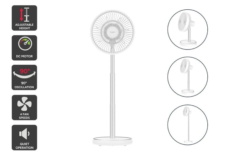 Kogan Portable Rechargeable Oscillating DC Motor Fan Carousel 1