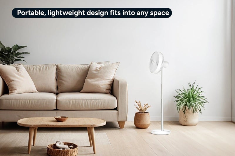 Kogan Portable Rechargeable Oscillating DC Motor Fan Carousel 2