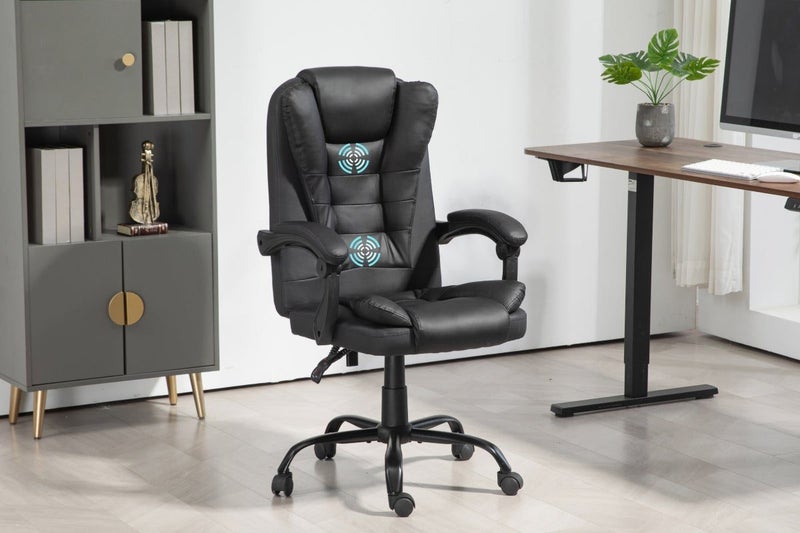 Ergolux Noob Mid Back Padded Massage Office Chair (Black), ELNOOBMOCBB Carousel 2