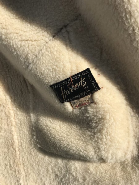 Harrods sheepskin-lined leather. coat, circa 1959. Very good used condition. Carousel 2