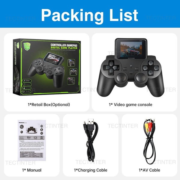 2.4"Video Game Console Built 520 Games Handheld Game Player AV Output Kids Gift Carousel 8