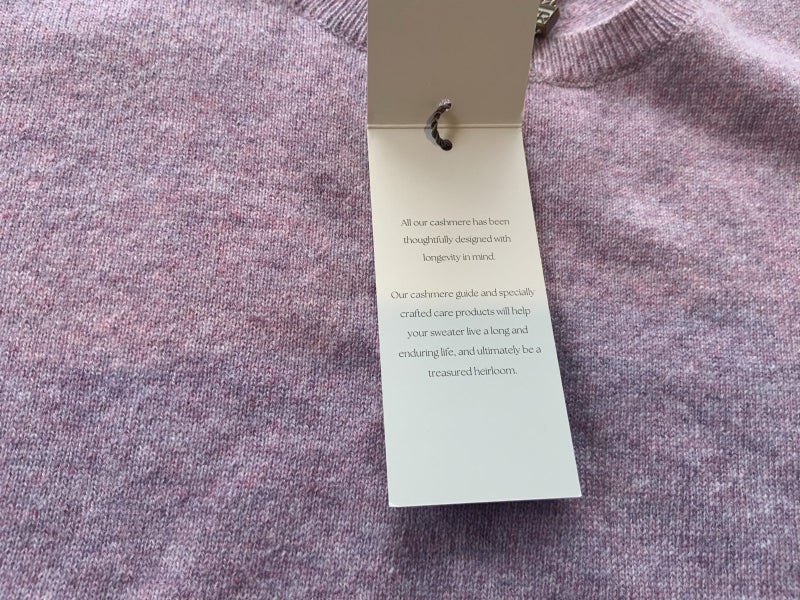 Cashmere short sleeve tee- lilac melange Carousel 2