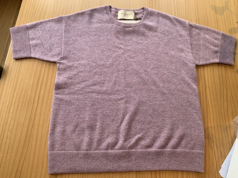 Cashmere short sleeve tee- lilac melange Carousel 5
