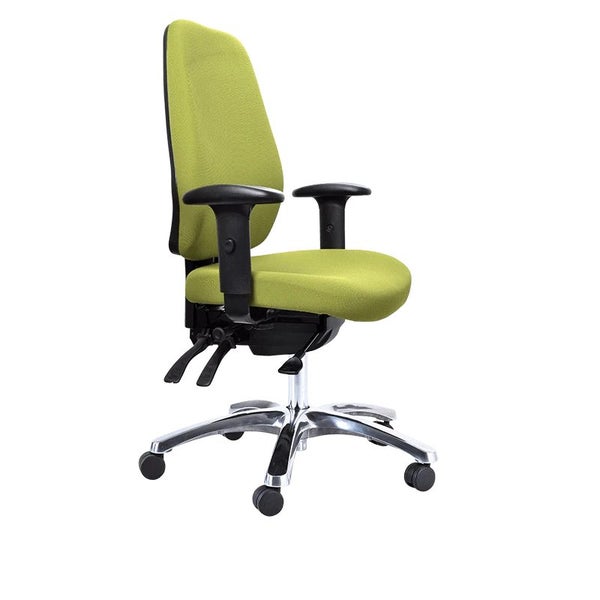 Buro Aura Ergo+ High Back Ergonomic Office Chair with Armrest, Polished Alumi... Carousel 1