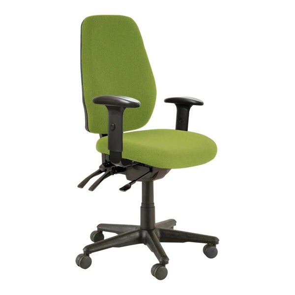 Buro Aura Ergo+ High Back Ergonomic Office Chair with Armrest, Nylon Base, Gr... Carousel 1