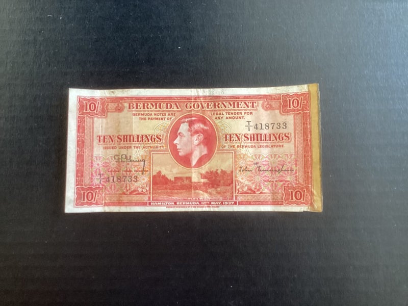Bermuda 10/- ten shillings banknote Carousel 1
