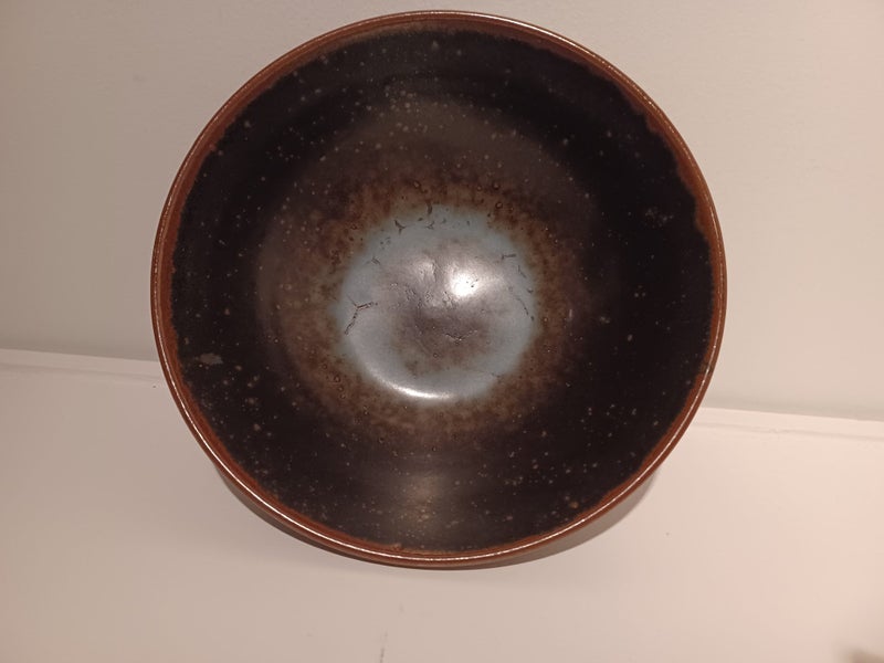 *** Len Castle Tenmoku Glaze Green Bowl - NEW STOCK *** Carousel 1