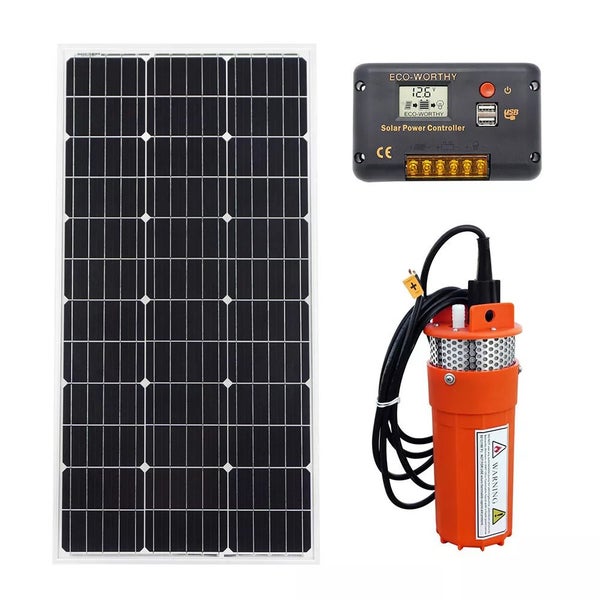 12V Solar Well Bore Water Pump/24V Solar Deep Water Pump Submersible Carousel 1