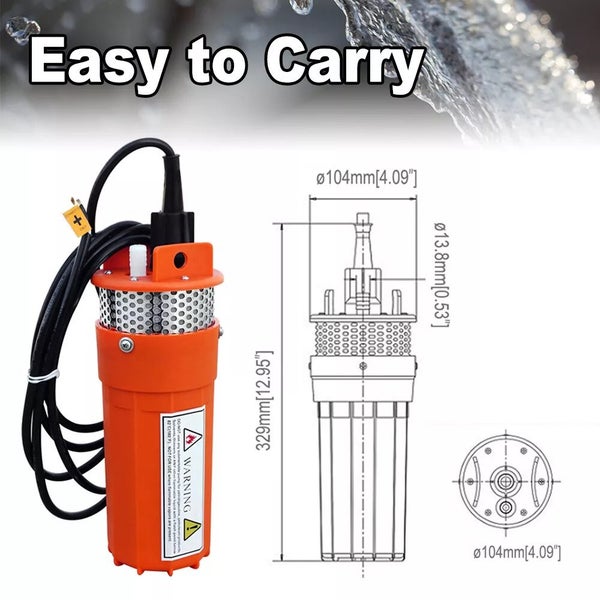 12V Solar Well Bore Water Pump/24V Solar Deep Water Pump Submersible Carousel 2