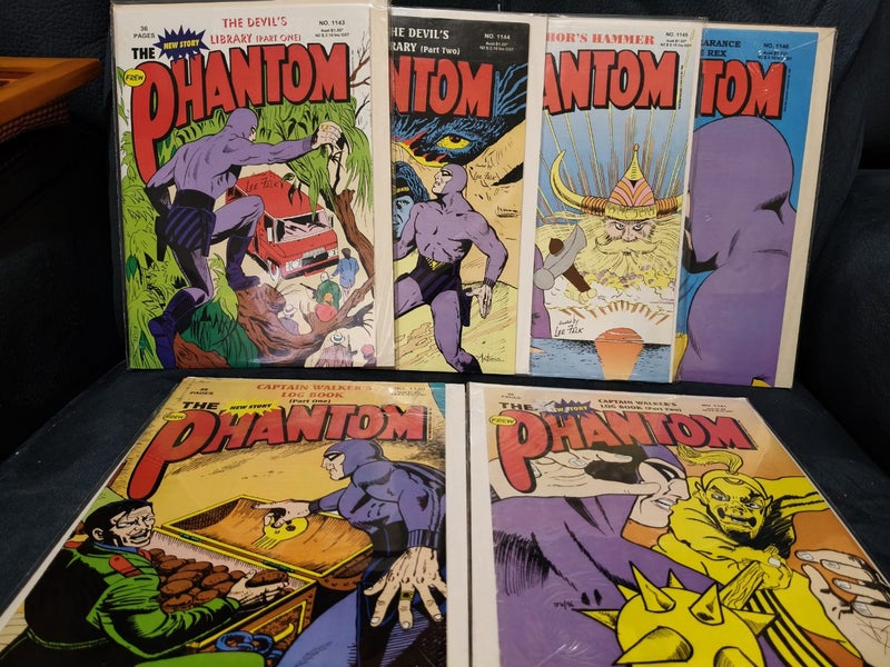 The Phantom Comics. 1140, 1141, 1143, 1144, 1145, 1146 Carousel 1