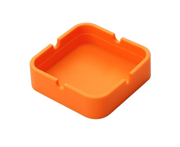 3PCS Silicone Ashtray Square Ash tray Washable Drop Resistance Cigar Carousel 4