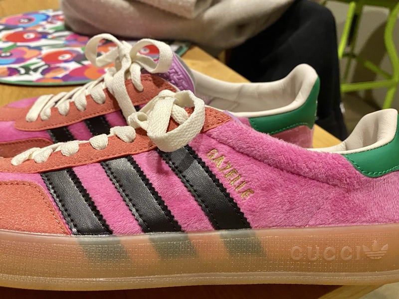 Adidas + Gucci Gazelle sneakers pink size UK 6.5 Carousel 2