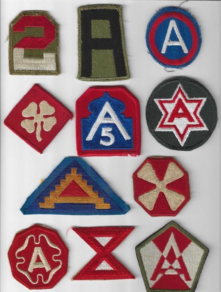 ELEVEN UNITED STATES ARMIES PATCHES Carousel 1