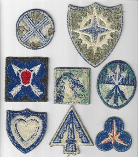 EIGHT UNITED STATES ARMY CORPS PATCHES – 16TH TO 36TH Carousel 2