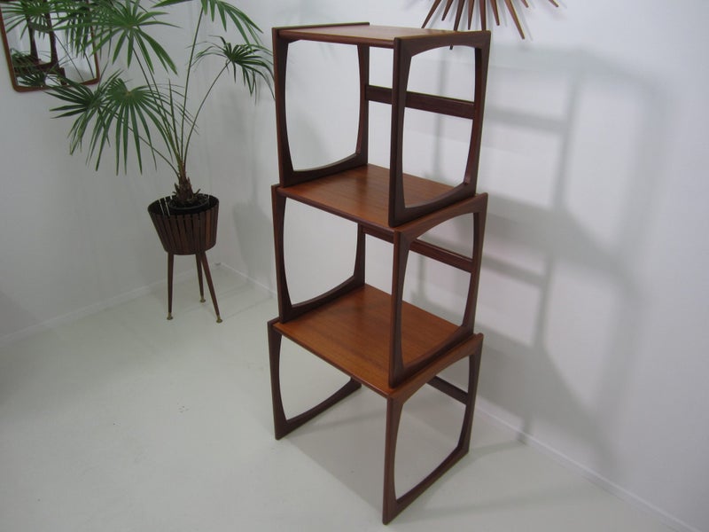 G-PLAN 'QUADRILLE' NEST OF TEAK TABLES. Carousel 10