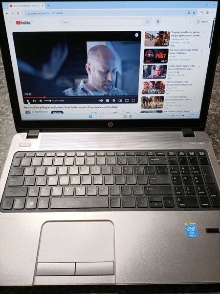 HP i7 quad-core laptop Windows 11, SSD drive, 8 gb Ram webcam wi-fi HDMI DVDrw Carousel 2