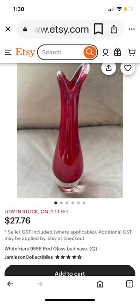 A fabulous WHITEFRIARS 9556 Bud Vase Carousel 5