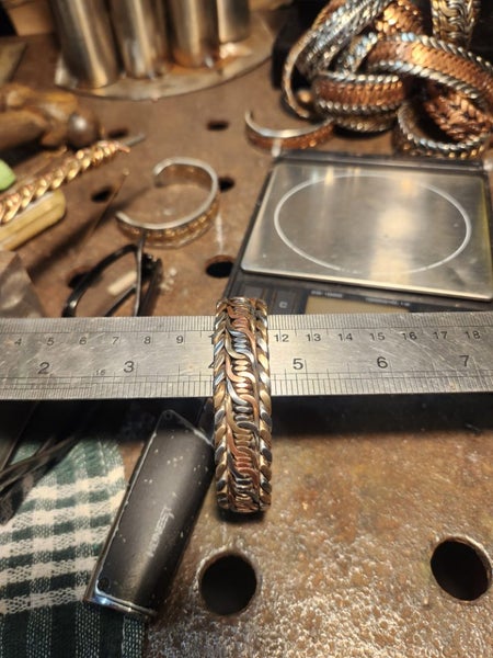 Handmade Copper, Silicone bronze and Stainless steel bracelet Carousel 7