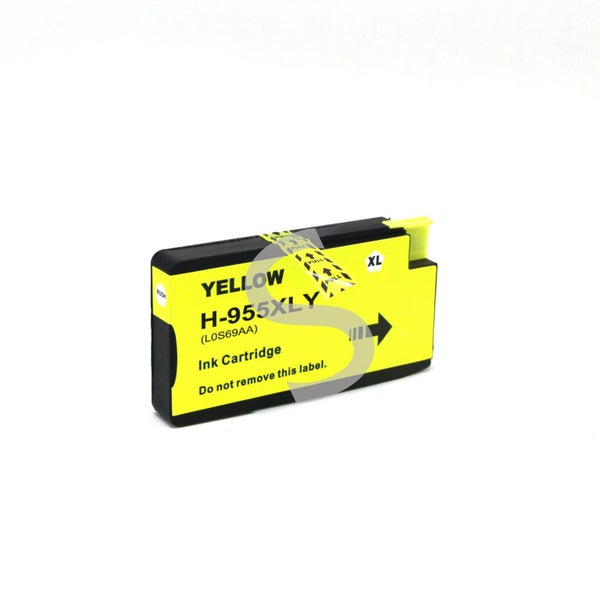 V11 chip 955XL Yellow Comp. H.Y. Ink Cartridge for HP955 HP7740 8210 8710 8745 Carousel 1