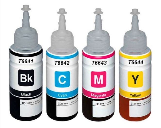 Compatible T6641 T6642 T6643 T6644 ink bottle for Epson ECO Tank set of 4 colors Carousel 1
