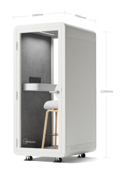 Single silent calling pod - gunmetal grey. Like new! Retails for $9500 Carousel 1