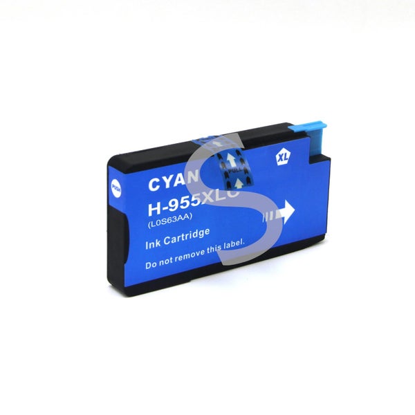 V11 chip 955XL Cyan Comp. H.Y. Ink Cartridge for HP955 HP 8710 HP 8210 HP 8720 Carousel 1