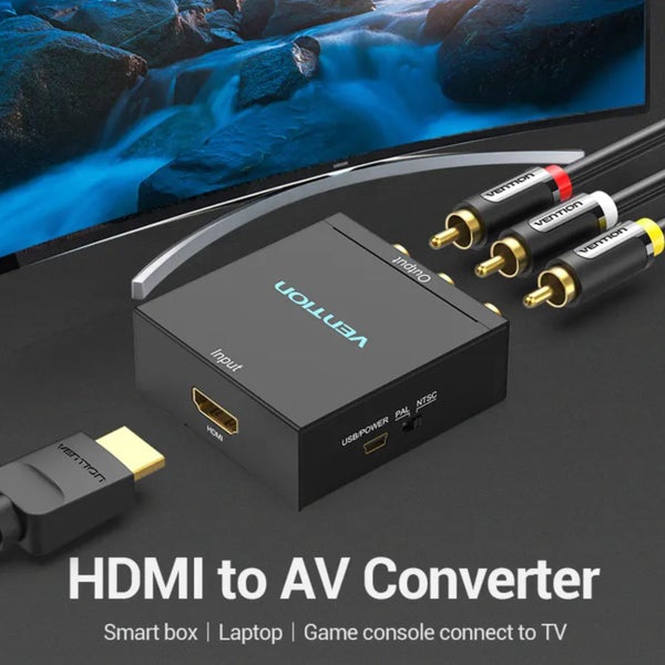 Vention HDMI to RCA Converter Black Metal Type Carousel 2