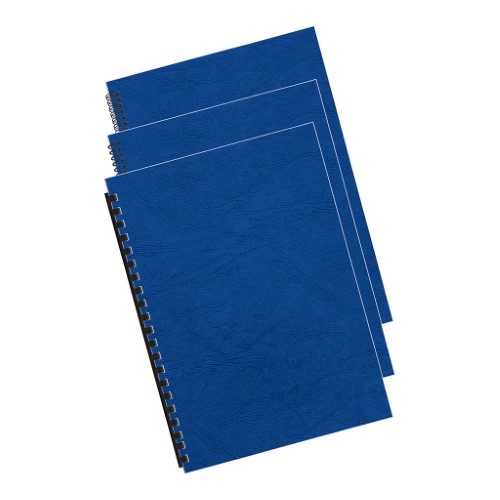 Fellowes Binding Covers A4 250gsm Royal Blue Pack 100 Carousel 1