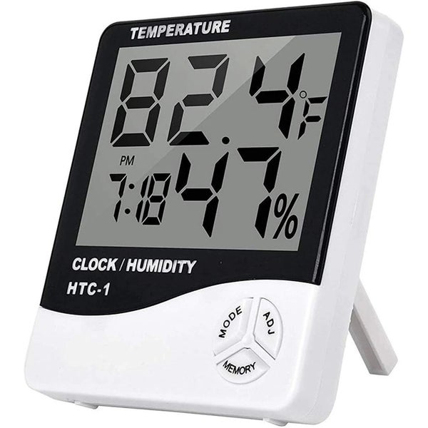 HTC-1 Digital Thermometer Hygrometer Clock Alarm/Alarm Calendar 5 Carousel 1