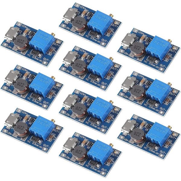10pcs MT3608 Adjustable Step Up Module Voltage Regulator Micro USB Carousel 1