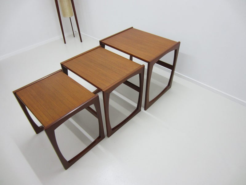 G-PLAN 'QUADRILLE' NEST OF TEAK TABLES. Carousel 2