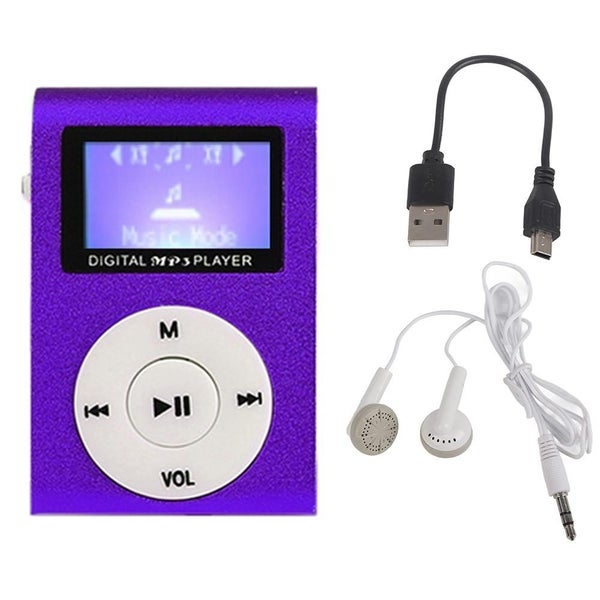 Mini Mp3 Player With Screen 128M+Earphone+Cable Carousel 1