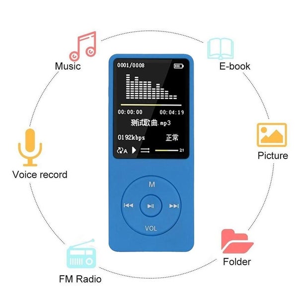 8Gb Portable Lcd Fm Radio Mp3 Mp4 Player Carousel 2