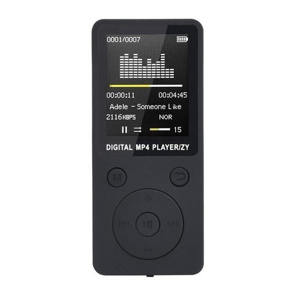 Portable Mp4 Music Player With Fm Radio & Recording Black Carousel 14