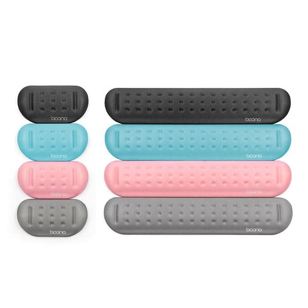 Silicone Memory Wrist Pad For Keyboard And Mouse Medium Size Black Carousel 2