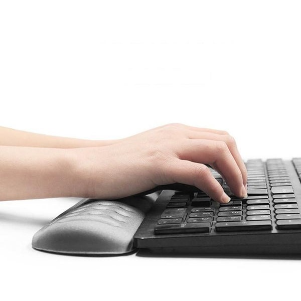Silicone Memory Wrist Pad For Keyboard And Mouse Medium Size Black Carousel 5