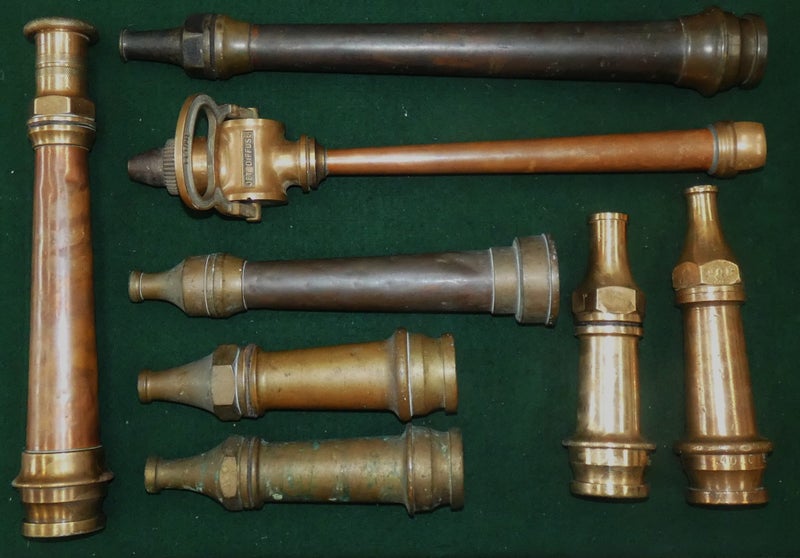 BRASS & COPPER Fire Brigade Fire Fighter Fire Hose Nozzle BRANCH # 6 Fire Engine Carousel 11
