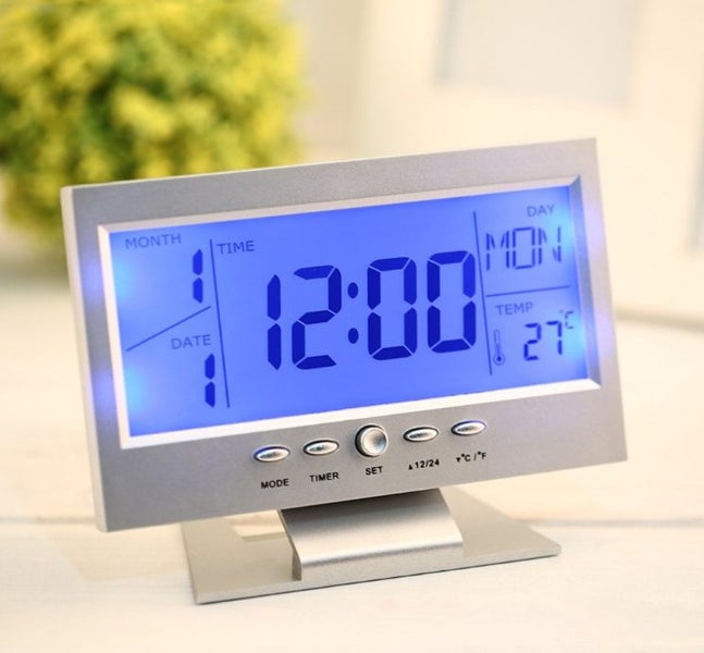 Back-light LCD Alarm Desk Clock Carousel 1