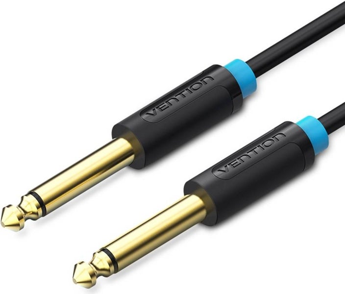 Vention 6.35mm TS Male to Male Audio Cable 2M Black Carousel 1