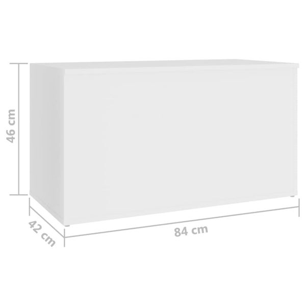 Storage Chest White 84x42x46 Cm Engineered Wood Nbtbpl Carousel 2