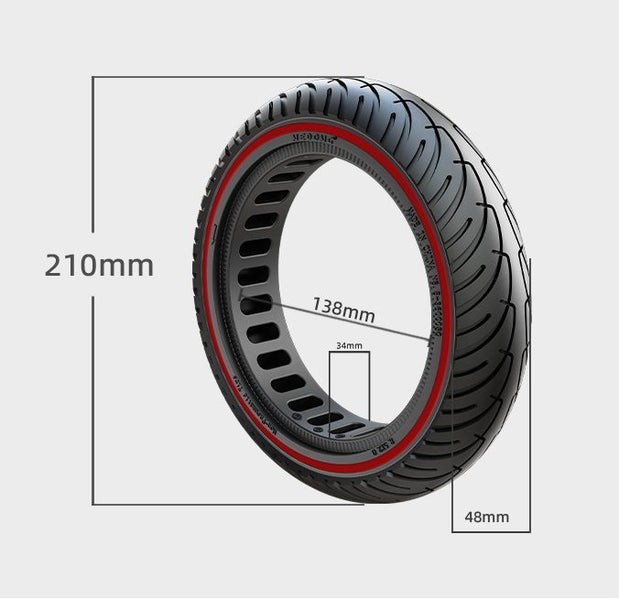 8.5" Solid Tire for Xiaomi M365 Electric Scooter Shock Absorber Damping Tire Carousel 4
