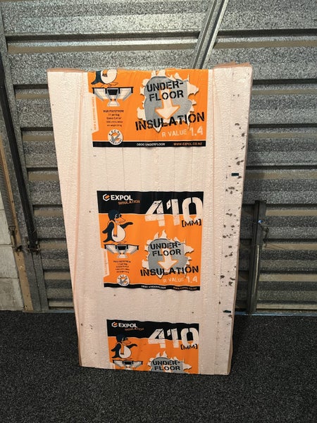 7 bags Expol 1200 x 410 x 60mm R1.4 White Underfloor Insulation Carousel 1