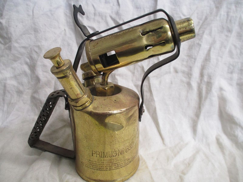 BR 9622 - Old Vintage Brass Primus Torch - Optimus Sweden Carousel 3