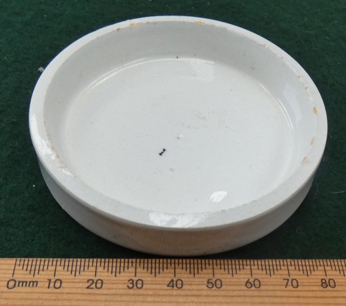 19th Century Food POTLID from "The Army and Navy Store" RED COAT Officer's FOOD Carousel 6